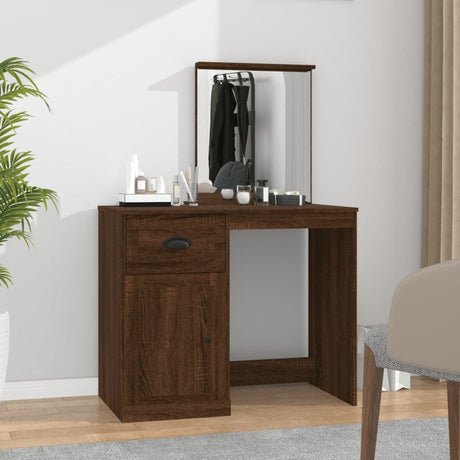 Dressing Table 90X50X132.5 Cm Engineered Wood