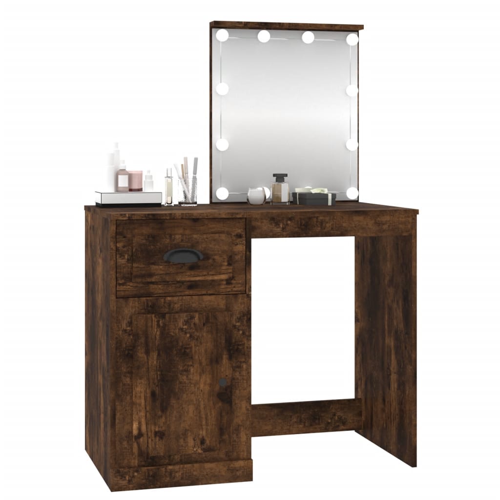 Dressing Table 90X50X132.5 Cm Engineered Wood