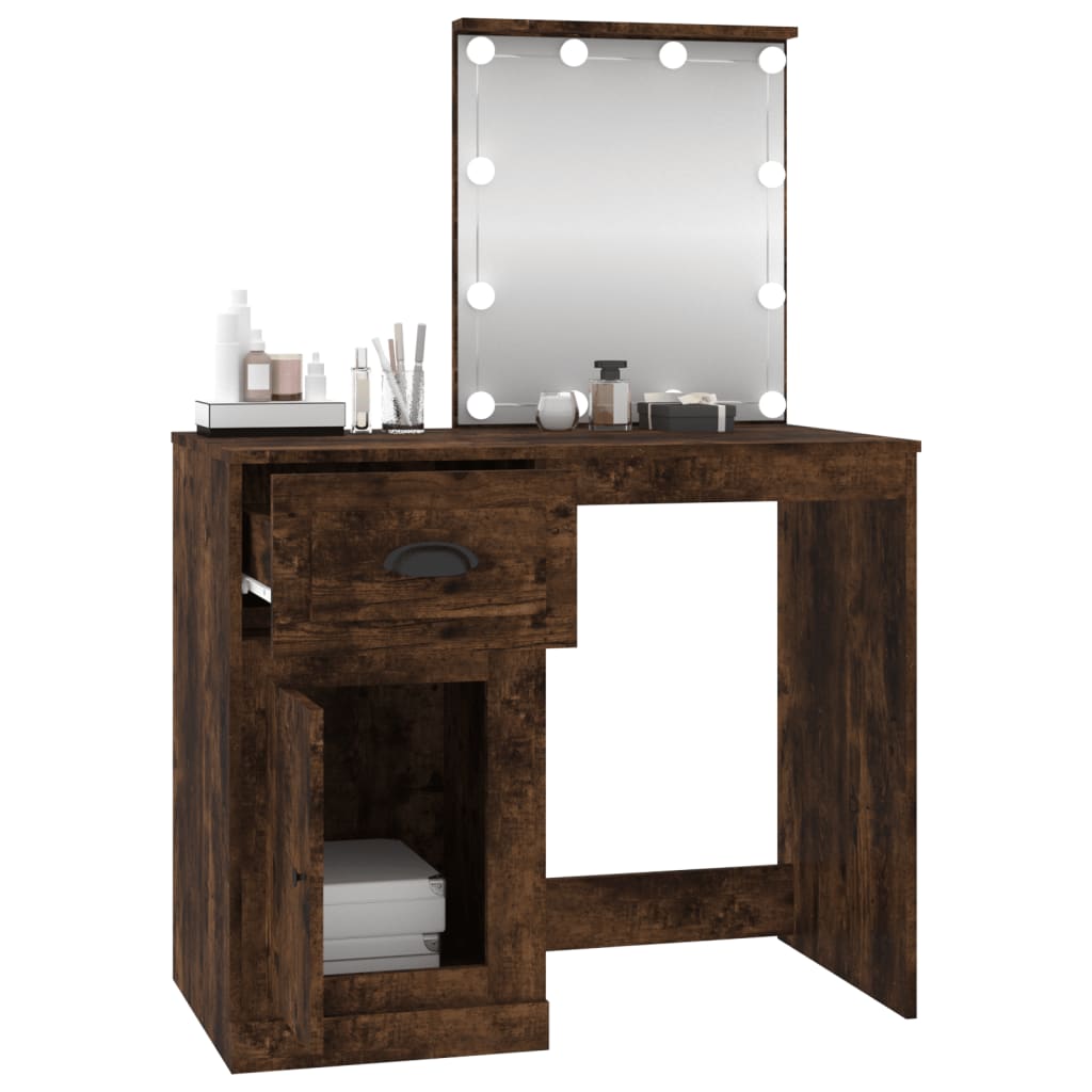 Dressing Table 90X50X132.5 Cm Engineered Wood