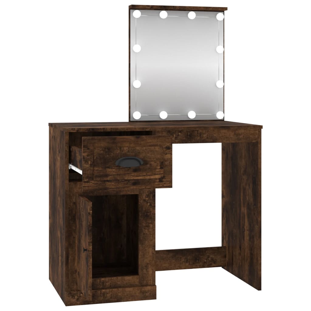 Dressing Table 90X50X132.5 Cm Engineered Wood