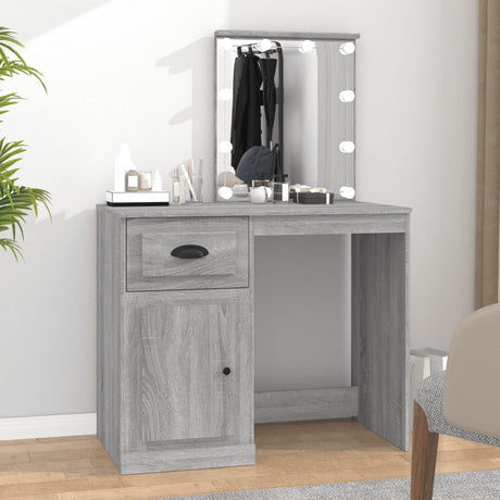 Dressing Table 90X50X132.5 Cm Engineered Wood