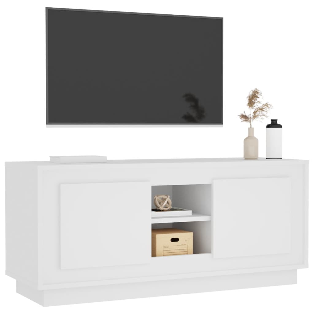 Tv Cabinet 102X35X45 Cm Engineered Wood