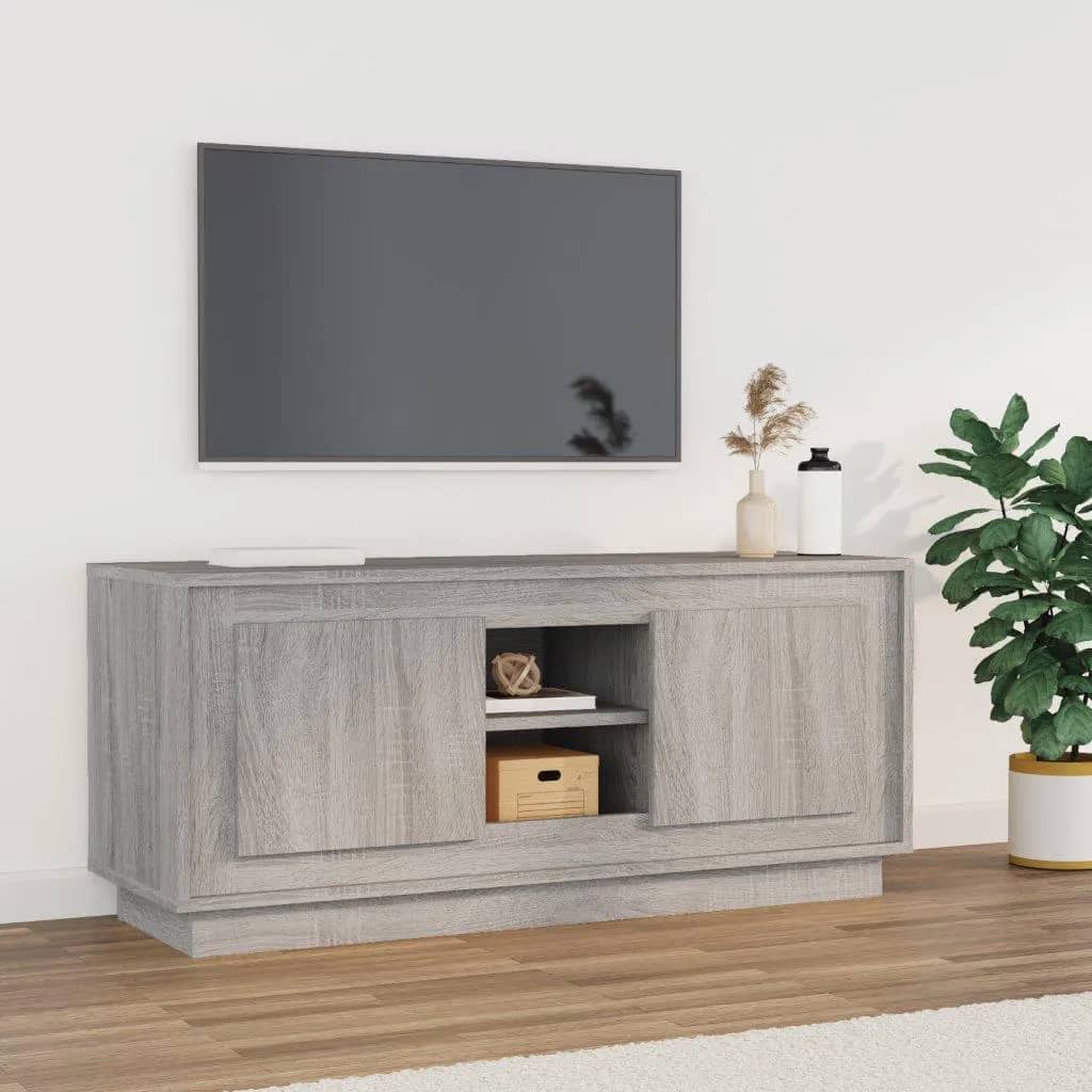 Tv Cabinet 102X35X45 Cm Engineered Wood