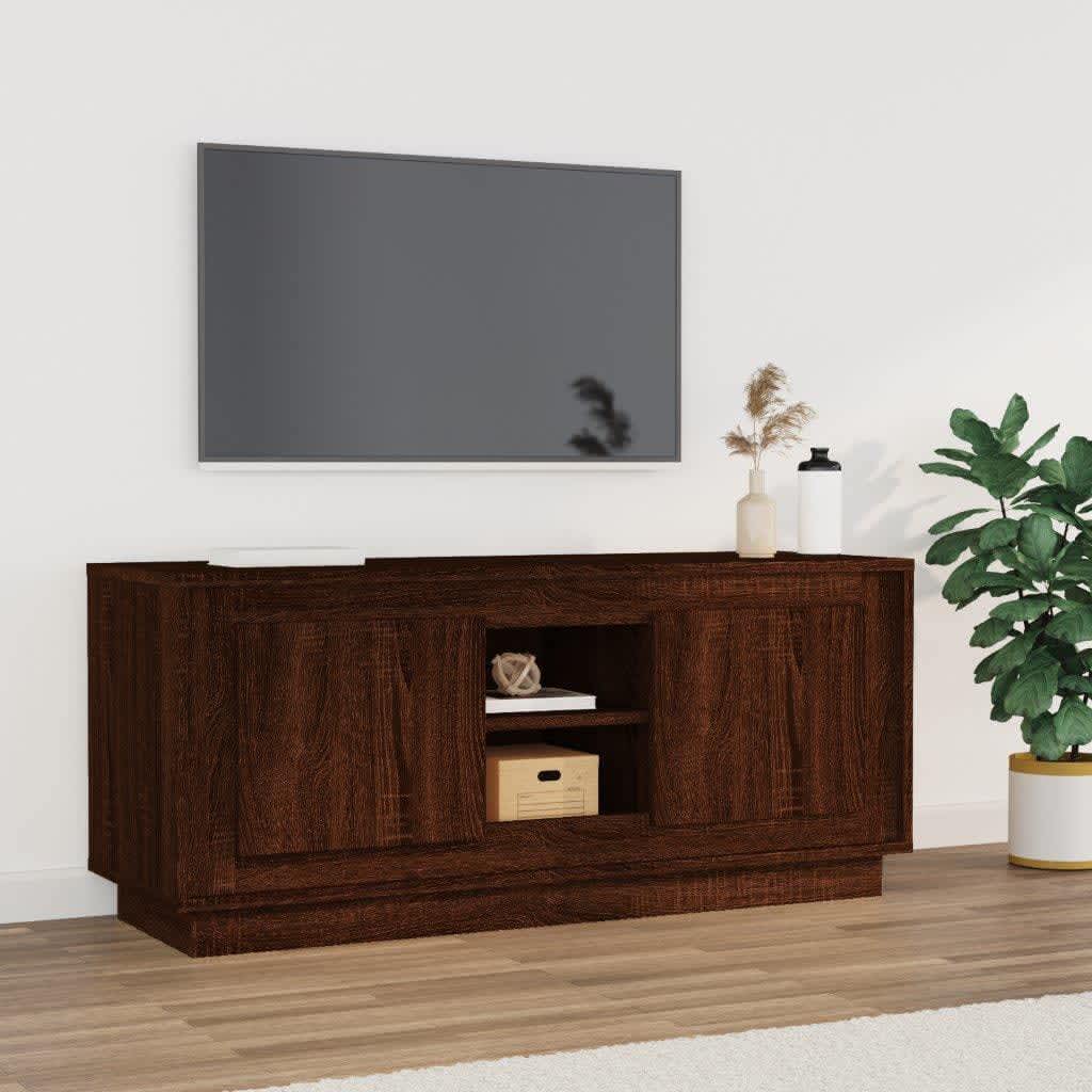 Tv Cabinet 102X35X45 Cm Engineered Wood