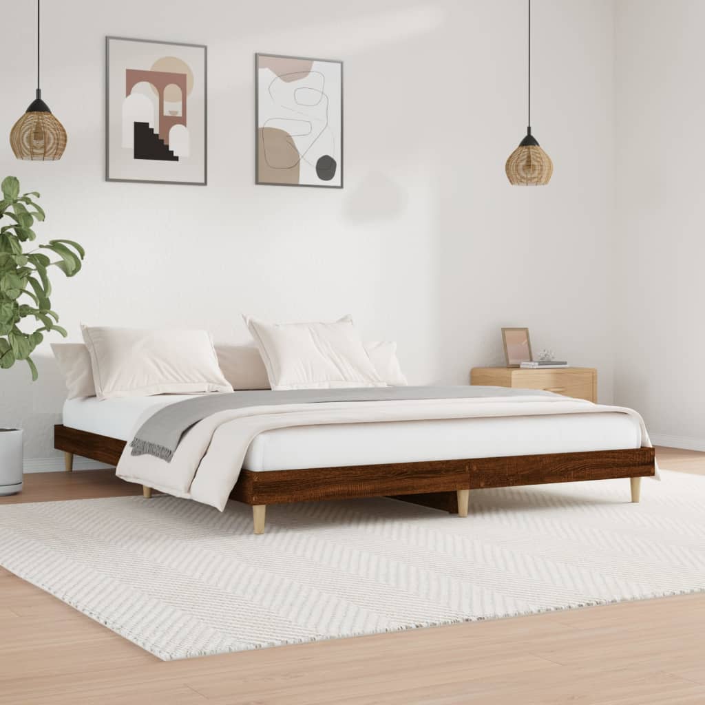 Bed Frame Without Mattress Engineered Wood