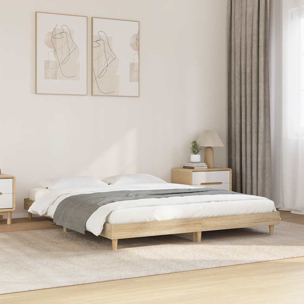 Bed Frame Without Mattress Engineered Wood