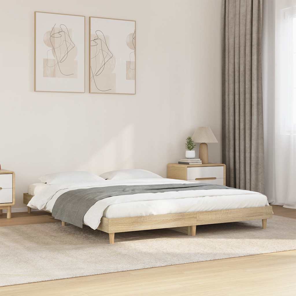 Bed Frame Without Mattress Engineered Wood
