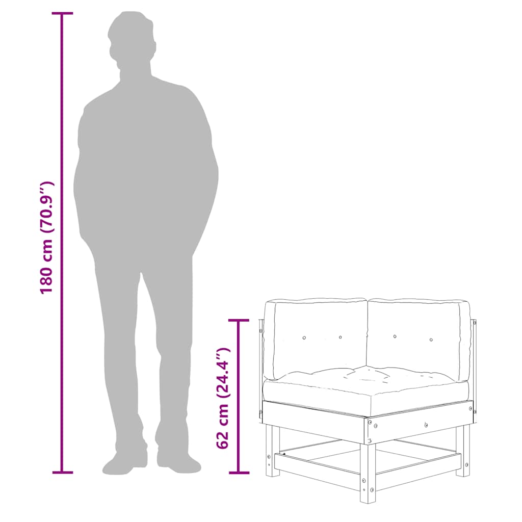 With Cushions Solid Wood Pine