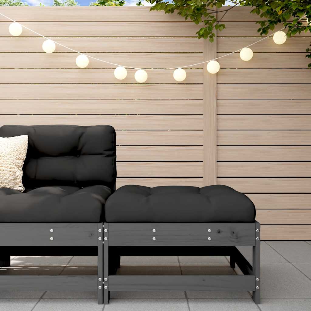 3 Piece Garden Lounge Set With Cushions Solid Wood Douglas