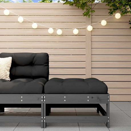 3 Piece Garden Lounge Set With Cushions Solid Wood Douglas