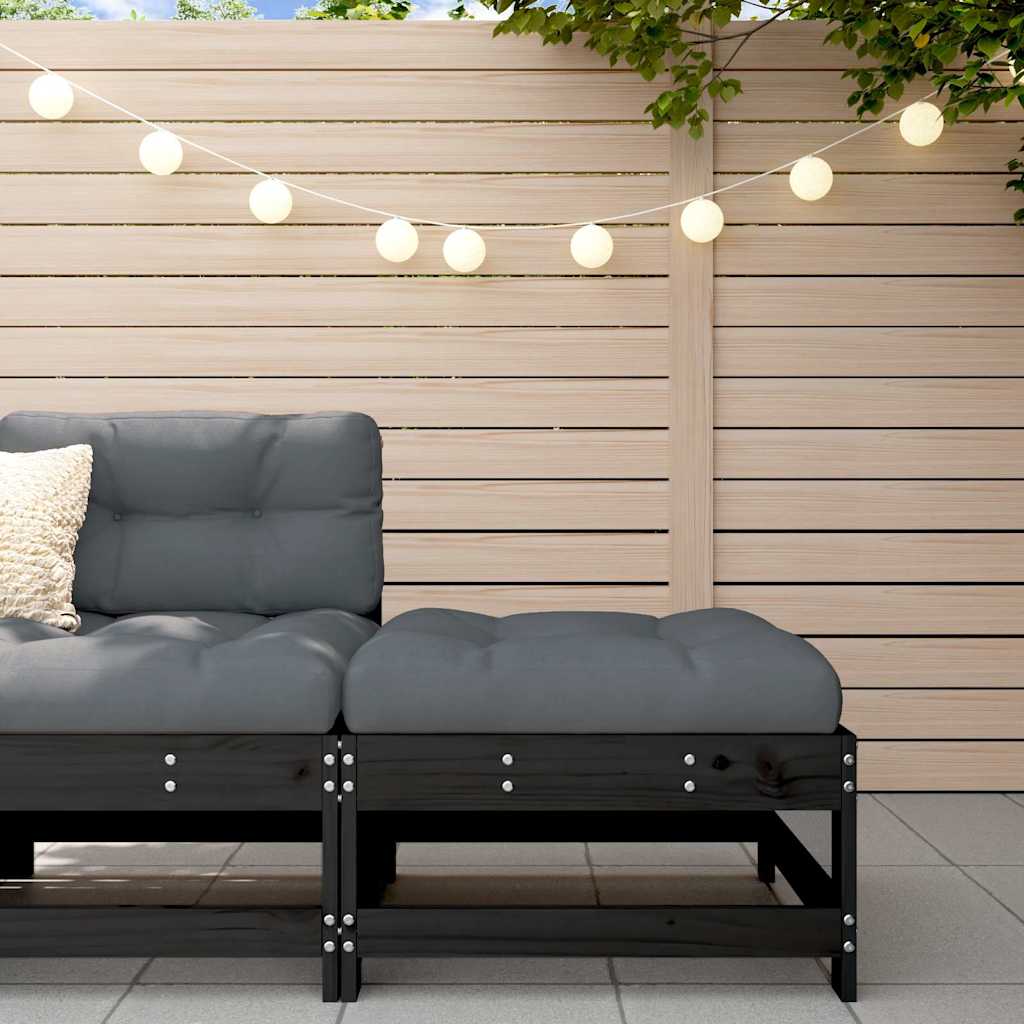 3 Piece Garden Lounge Set With Cushions Solid Wood Douglas