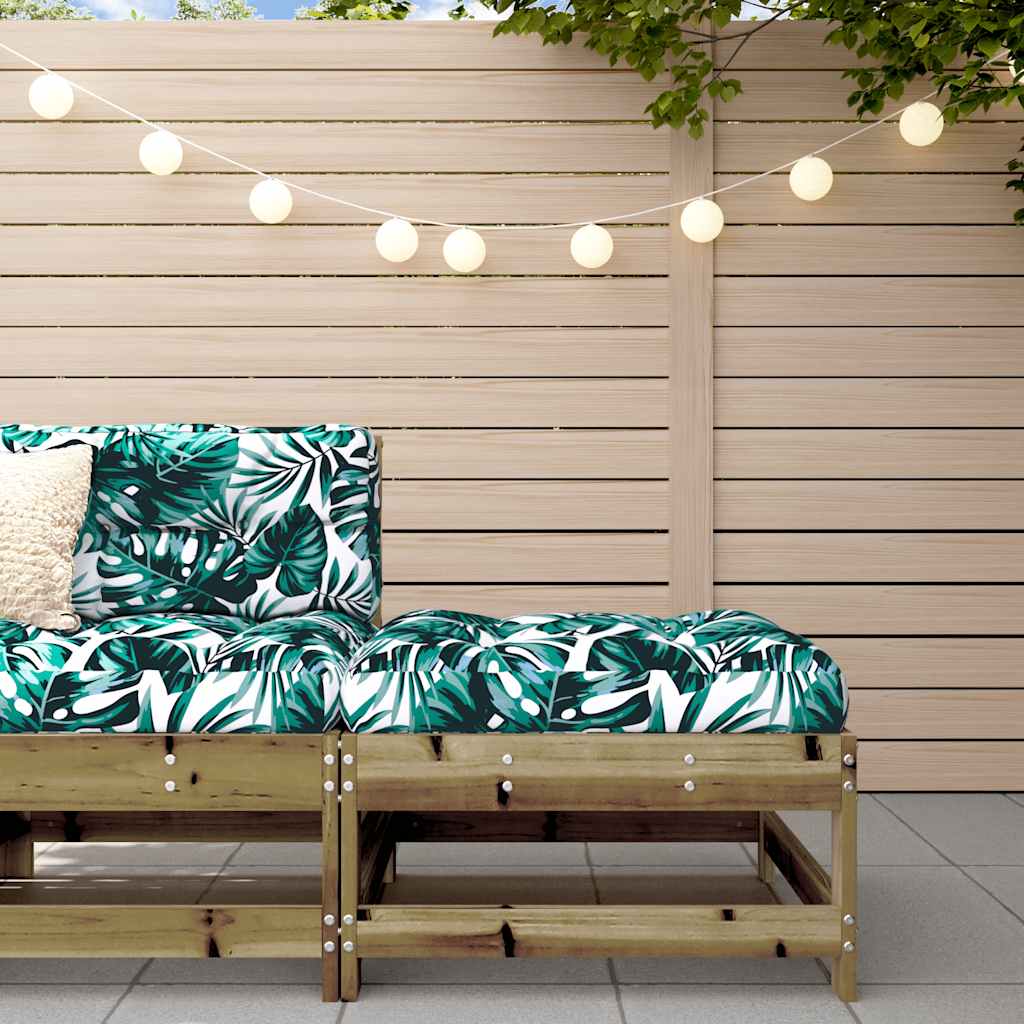 3 Piece Garden Lounge Set With Cushions Solid Wood Douglas