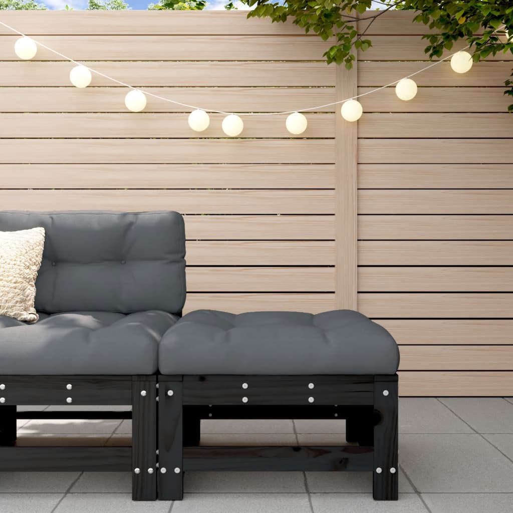 Garden S With Cushions 2 Pcs Solid Wood Douglas