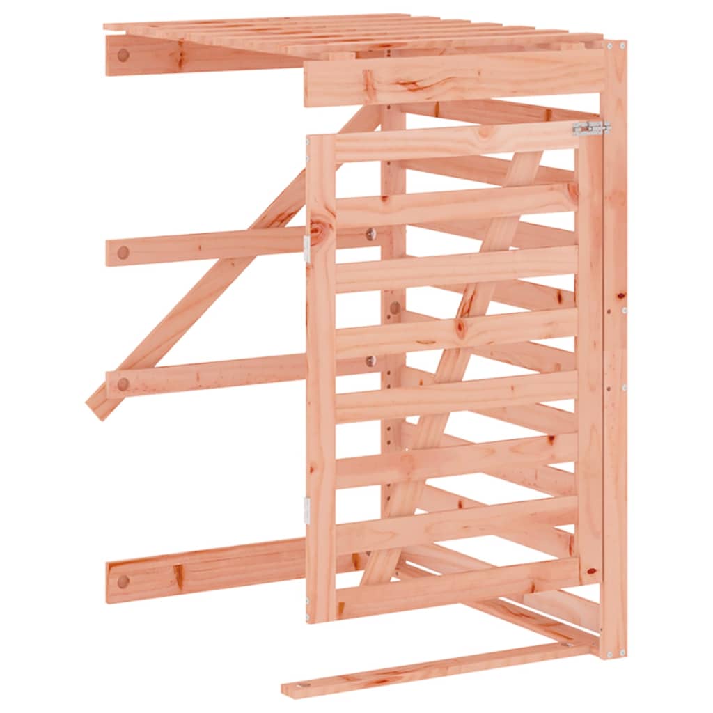 Triple Wheelie Bin Storage Solid Wood Douglas