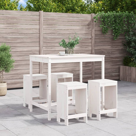 5 Piece Garden Bar Set Solid Wood Douglas