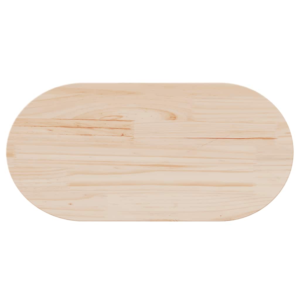 Table Top Solid Wood Pine Oval