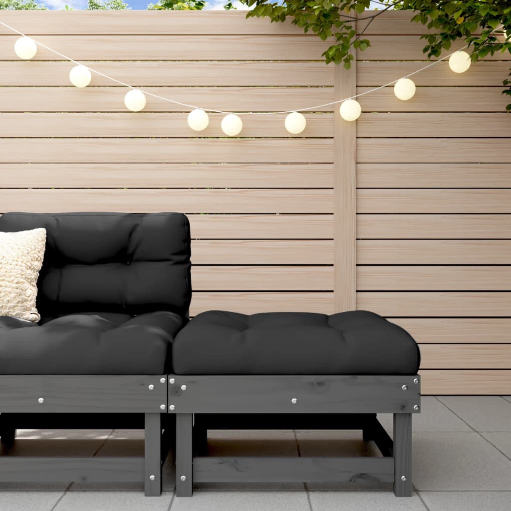 Garden Grey Solid Wood Pine