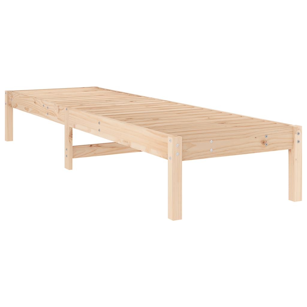 Sun Lounger 199.5X60X74 Cm Solid Wood Pine