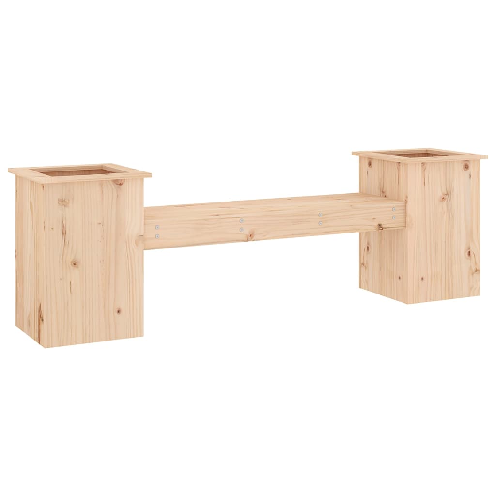 Planter Bench 184.5X39.5X56.5 Cm Solid Wood Pine