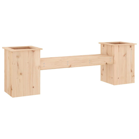 Planter Bench 184.5X39.5X56.5 Cm Solid Wood Pine