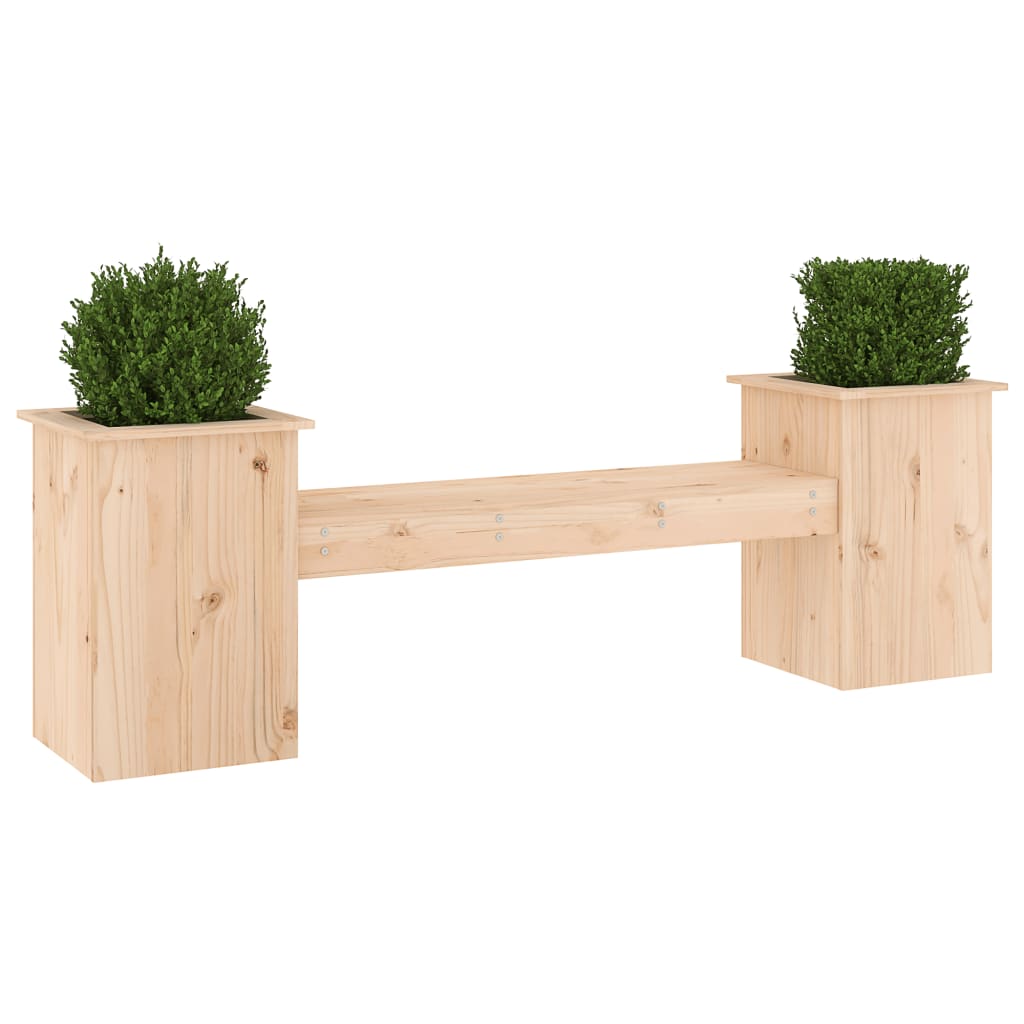 Planter Bench 184.5X39.5X56.5 Cm Solid Wood Pine