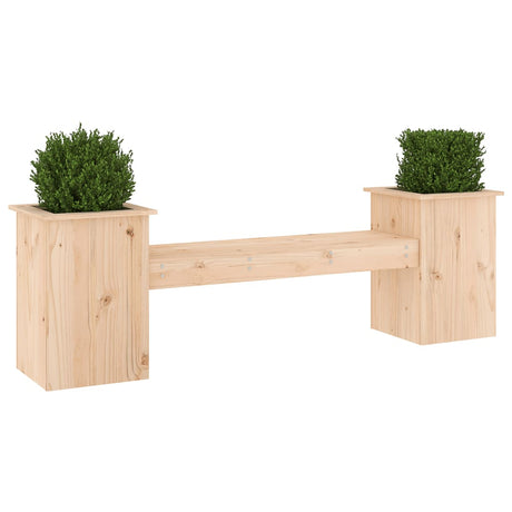 Planter Bench 184.5X39.5X56.5 Cm Solid Wood Pine