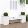 Planter Bench 184.5X39.5X56.5 Cm Solid Wood Pine