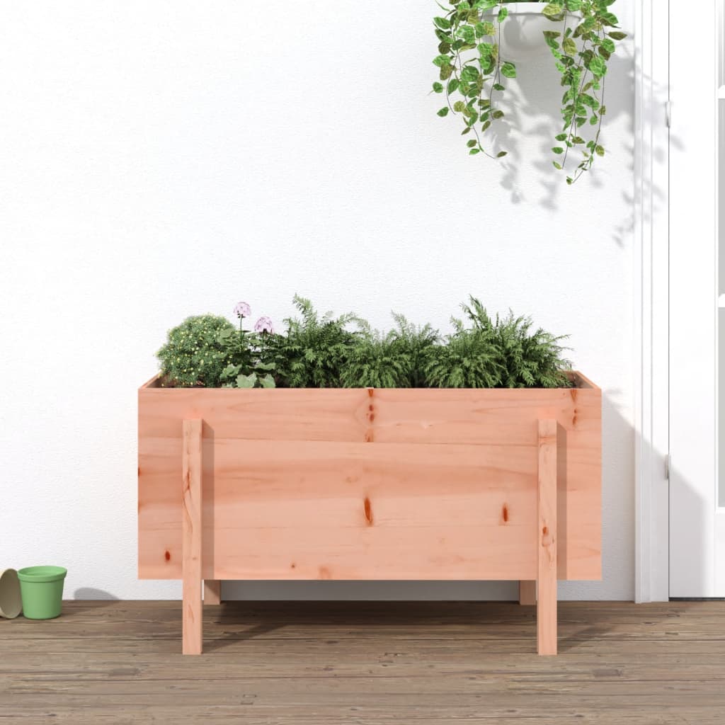 Garden Raised Bed White Solid Wood Pine