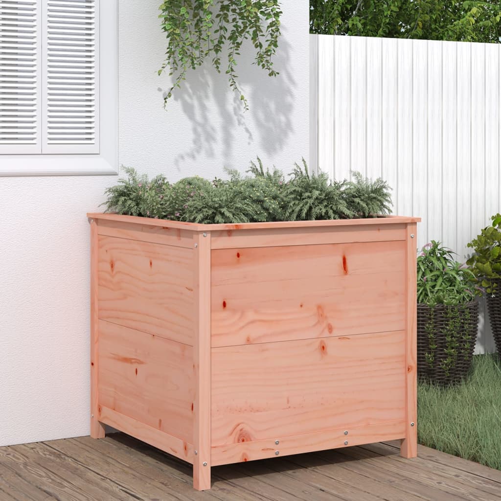Garden Raised Bed Grey Solid Wood Pine