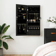 Mirror Jewellery Cabinet Wall Mounted 37.5X10X90 Cm