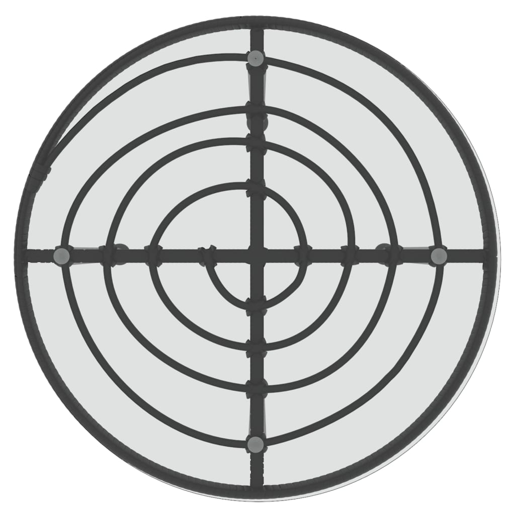 3 Piece Garden Dining Set Poly Rattan