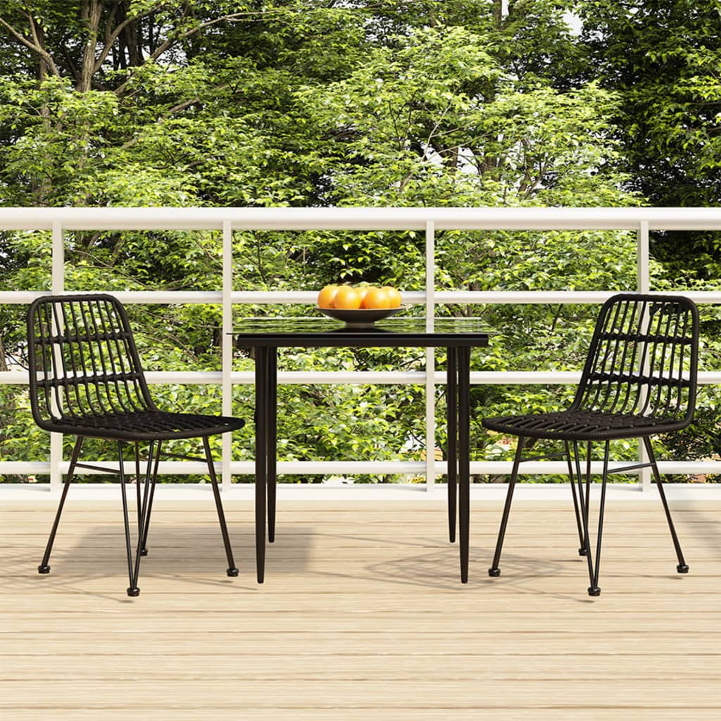 5 Piece Garden Dining Set Poly Rattan