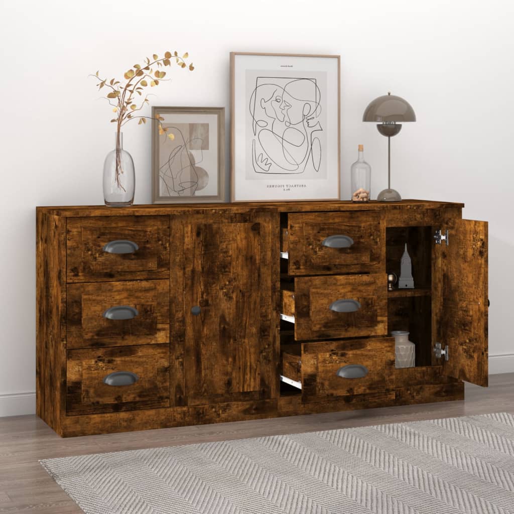 Sideboards 2 Pcs Engineered Wood