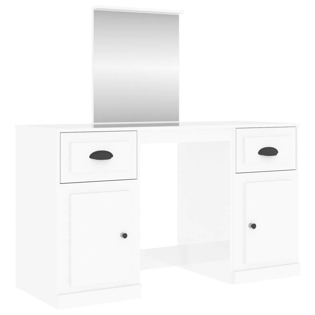 Dressing Table With Mirror 130X50X132.5 Cm