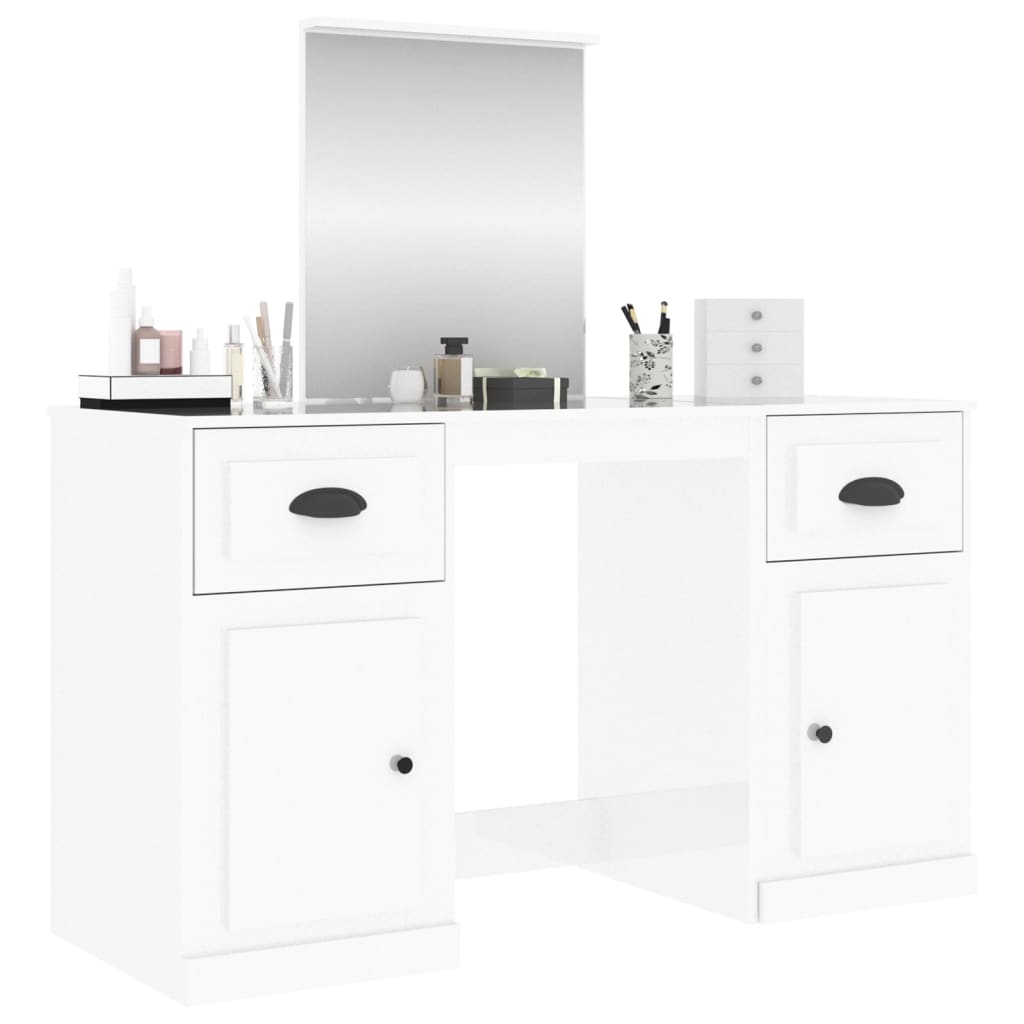 Dressing Table With Mirror 130X50X132.5 Cm