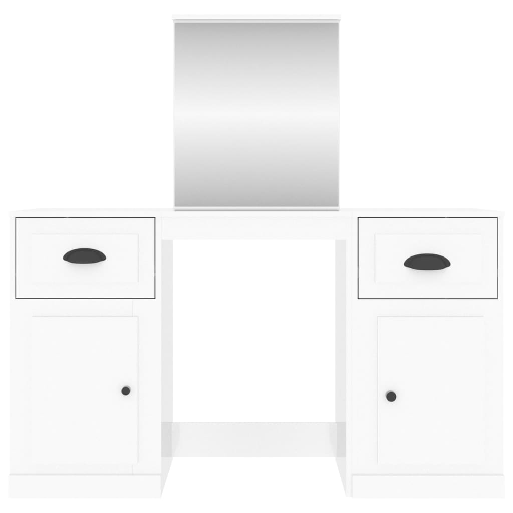 Dressing Table With Mirror 130X50X132.5 Cm