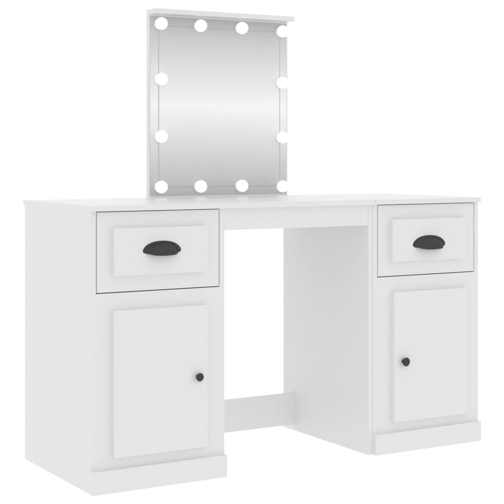 Dressing Table With Led 130X50X132.5 Cm