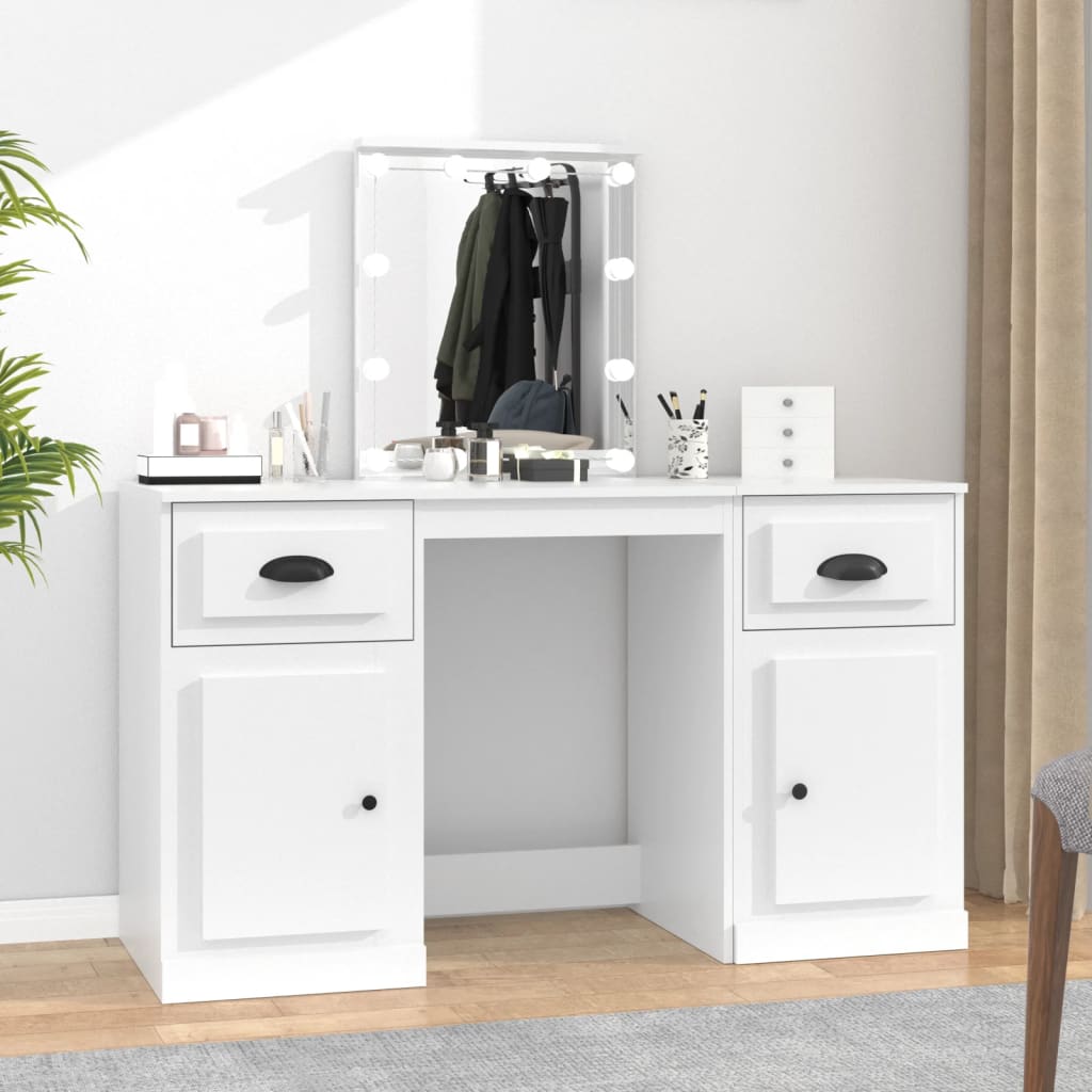 Dressing Table With Led 130X50X132.5 Cm