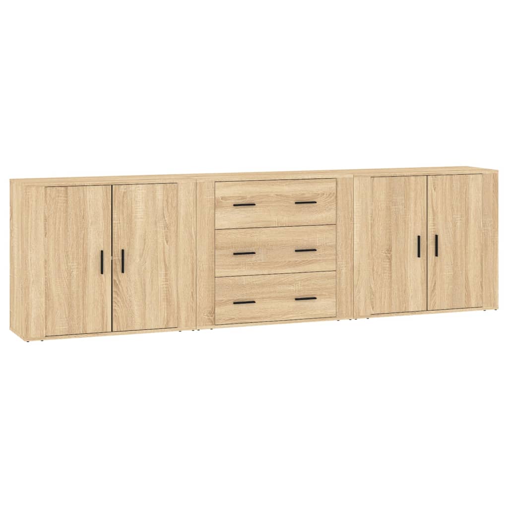 Sideboards 3 Pcs Engineered Wood