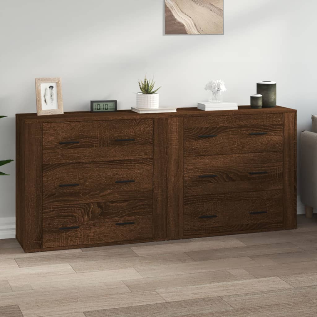 Sideboards 2 Pcs Engineered Wood