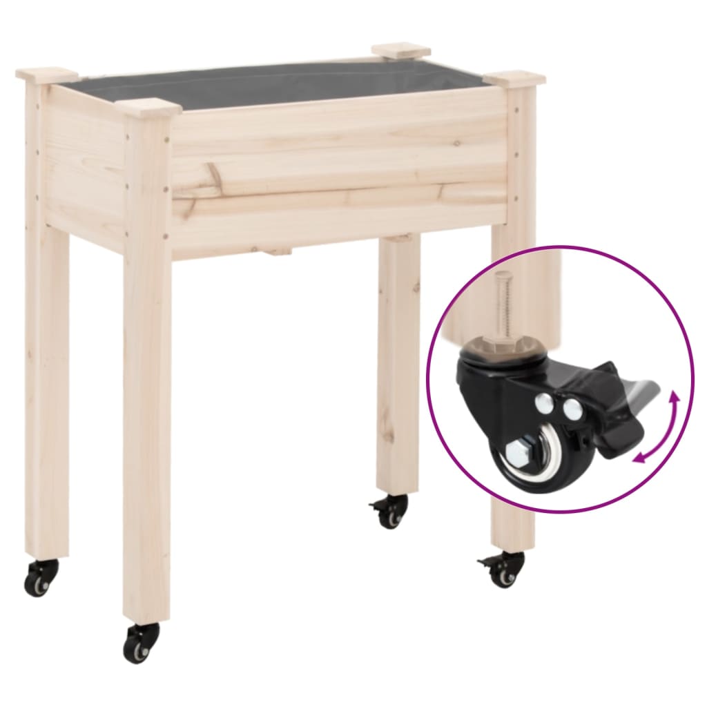 Wheels For Planter 4 Pcs Black 8X3.5X8 Cm Iron