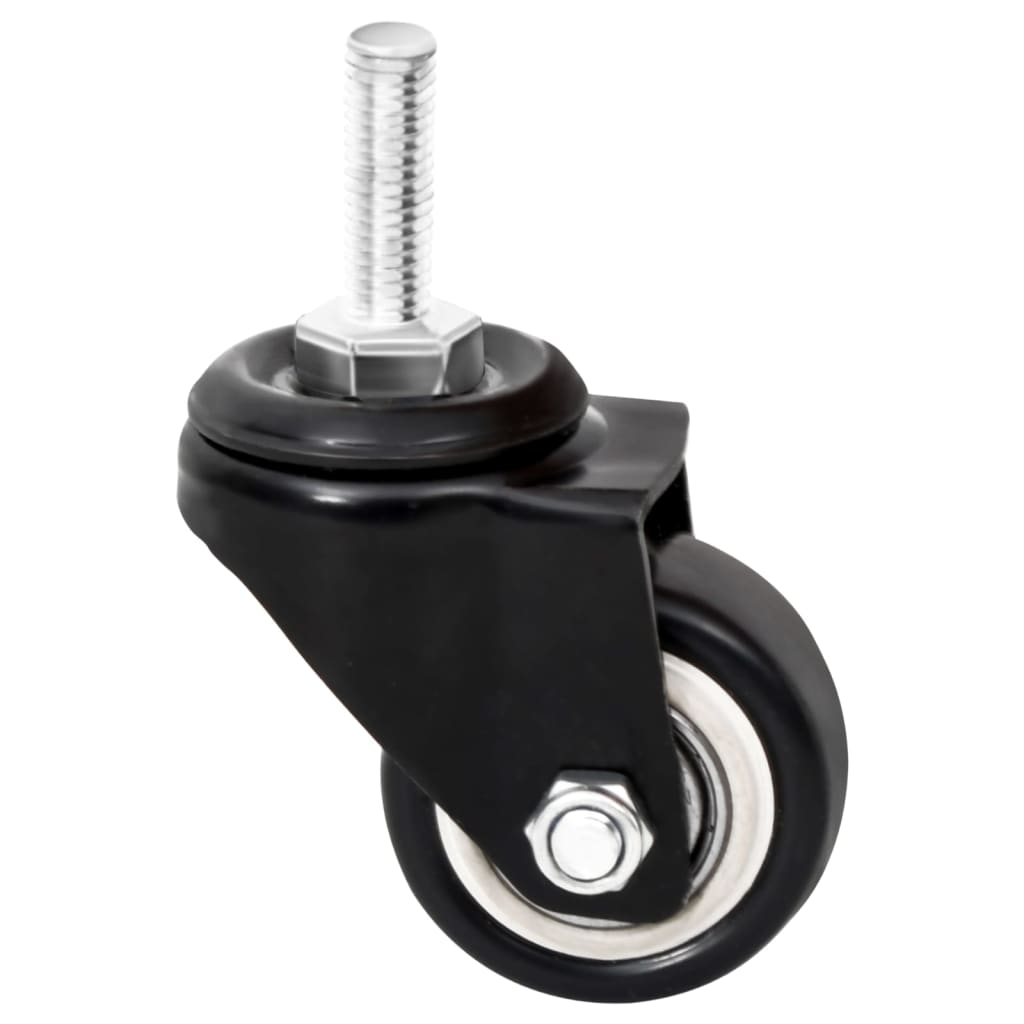 Wheels For Planter 4 Pcs Black 8X3.5X8 Cm Iron