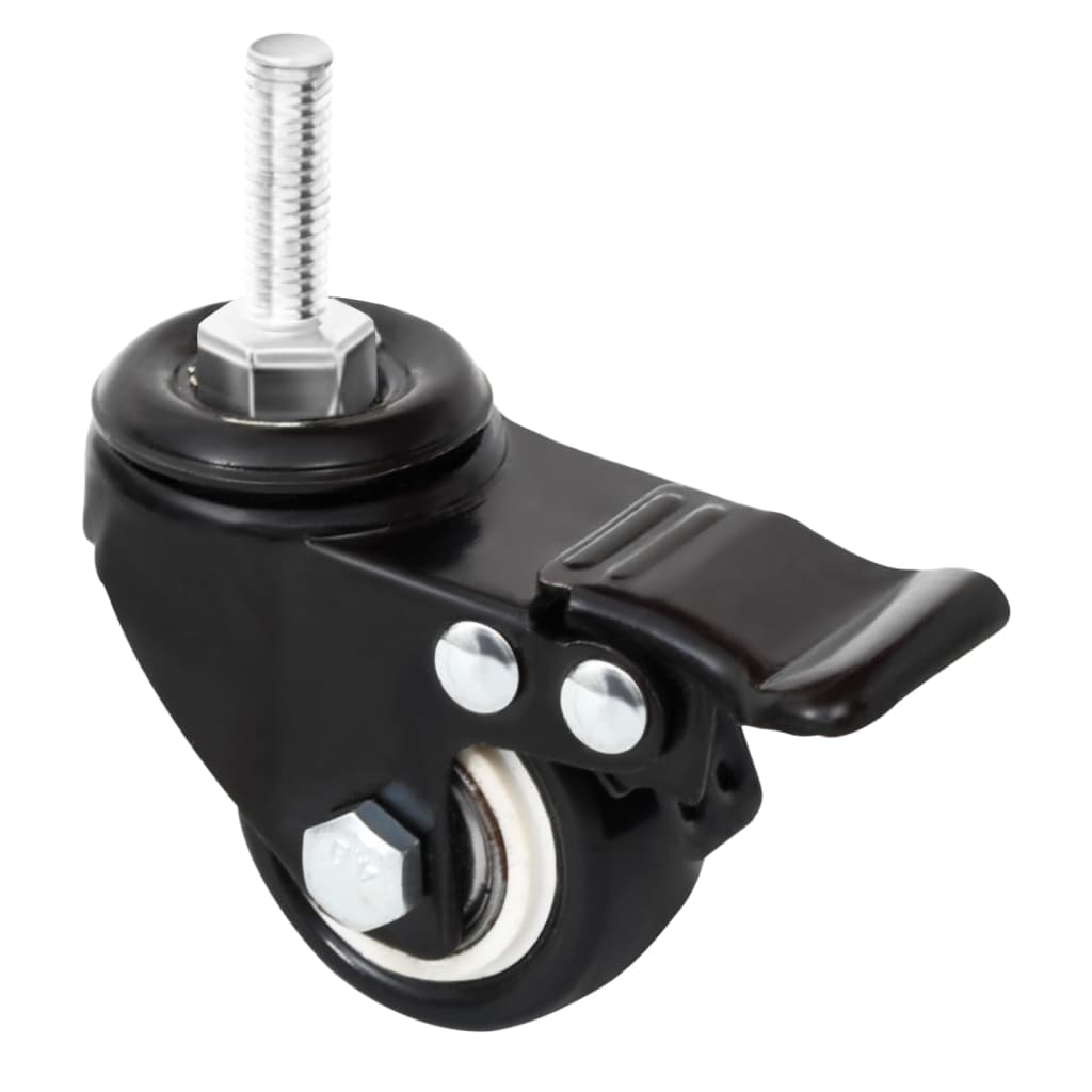 Wheels For Planter 4 Pcs Black 8X3.5X8 Cm Iron