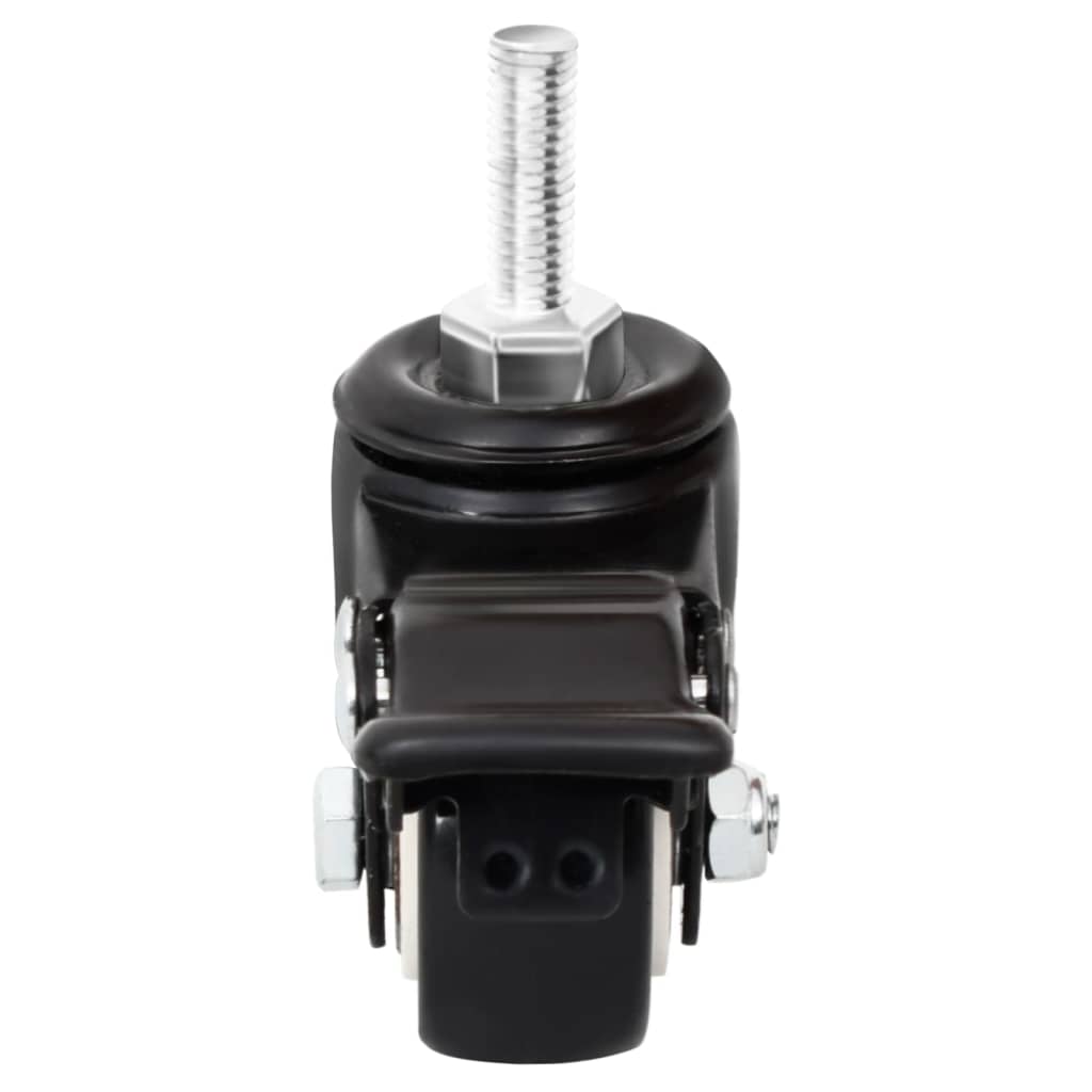 Wheels For Planter 4 Pcs Black 8X3.5X8 Cm Iron