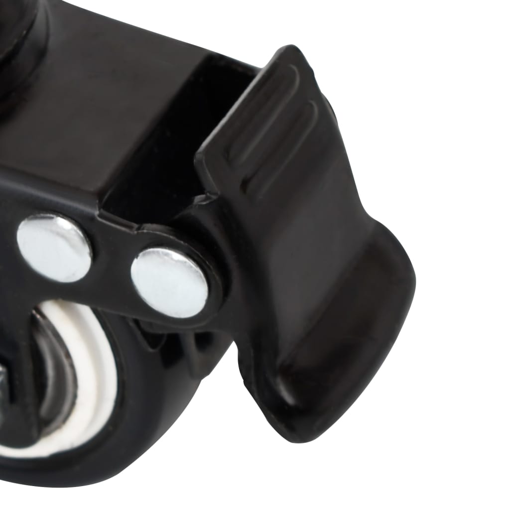 Wheels For Planter 4 Pcs Black 8X3.5X8 Cm Iron