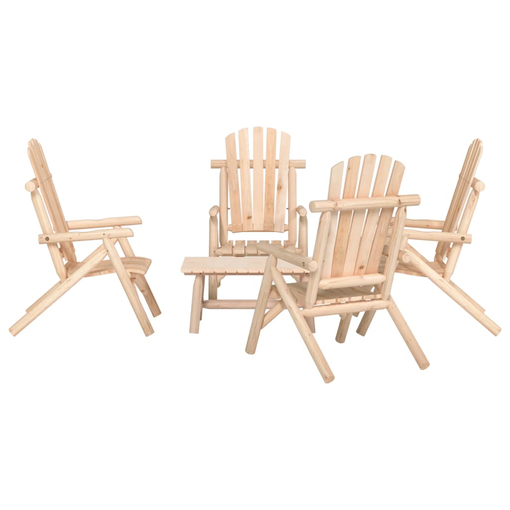 3 Piece Garden Lounge Set Solid Wood Spruce