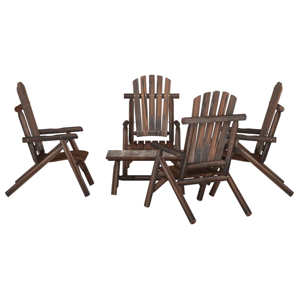 3 Piece Garden Lounge Set Solid Wood Spruce