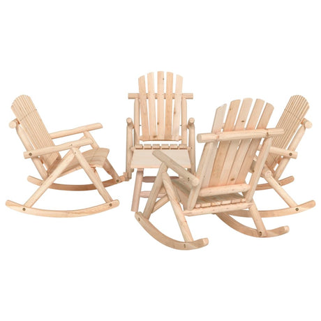 3 Piece Garden Lounge Set Solid Wood Spruce