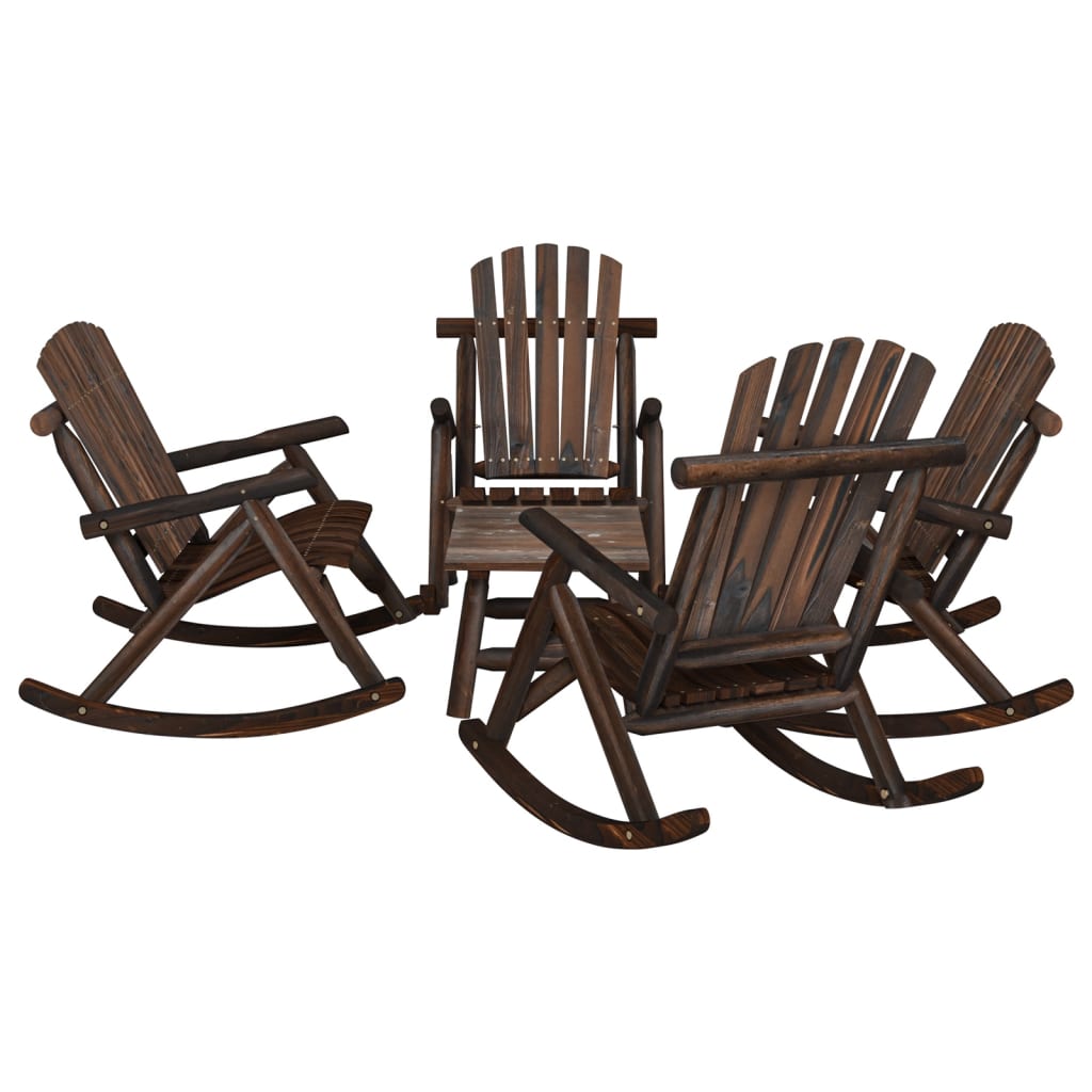 3 Piece Garden Lounge Set Solid Wood Spruce