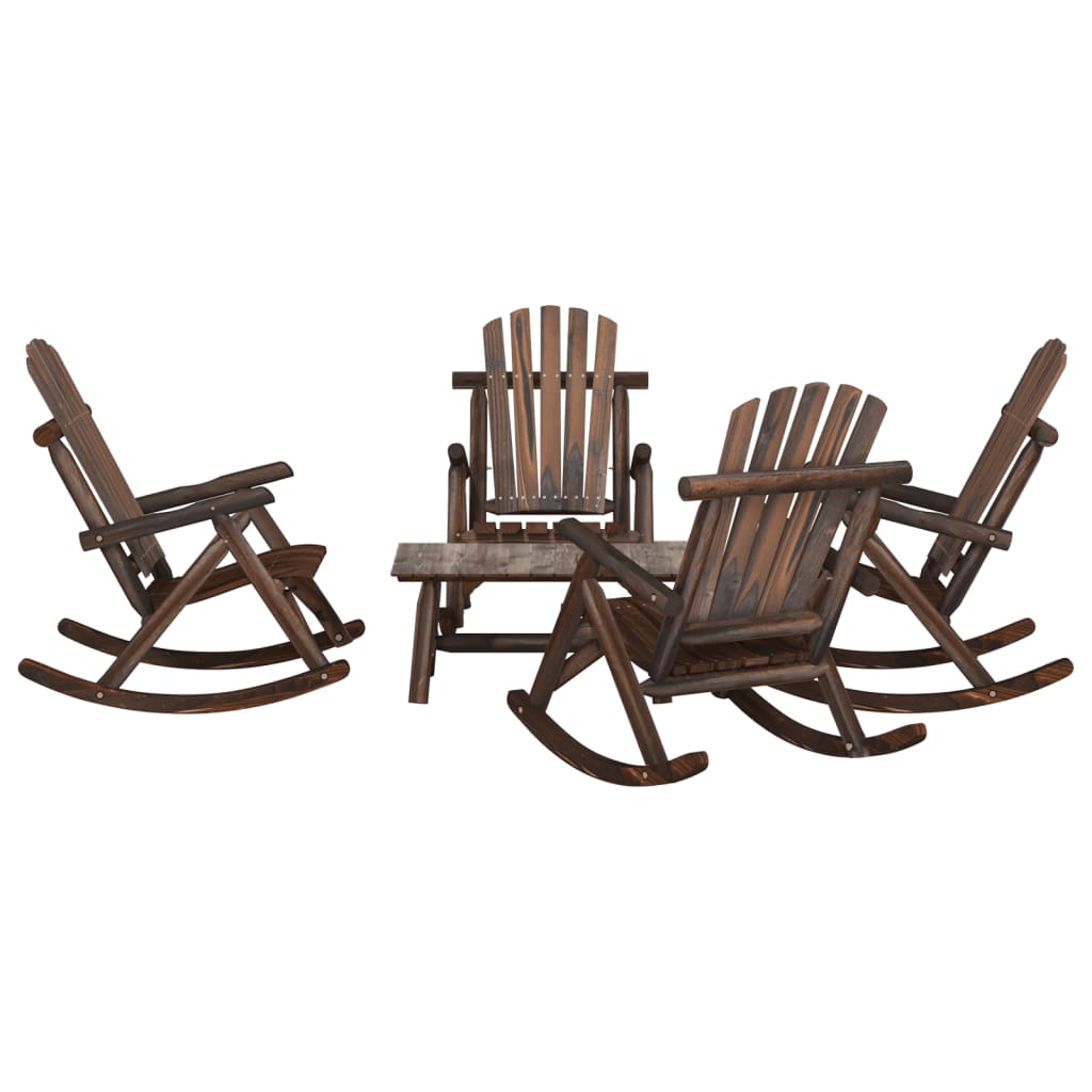 3 Piece Garden Lounge Set Solid Wood Spruce